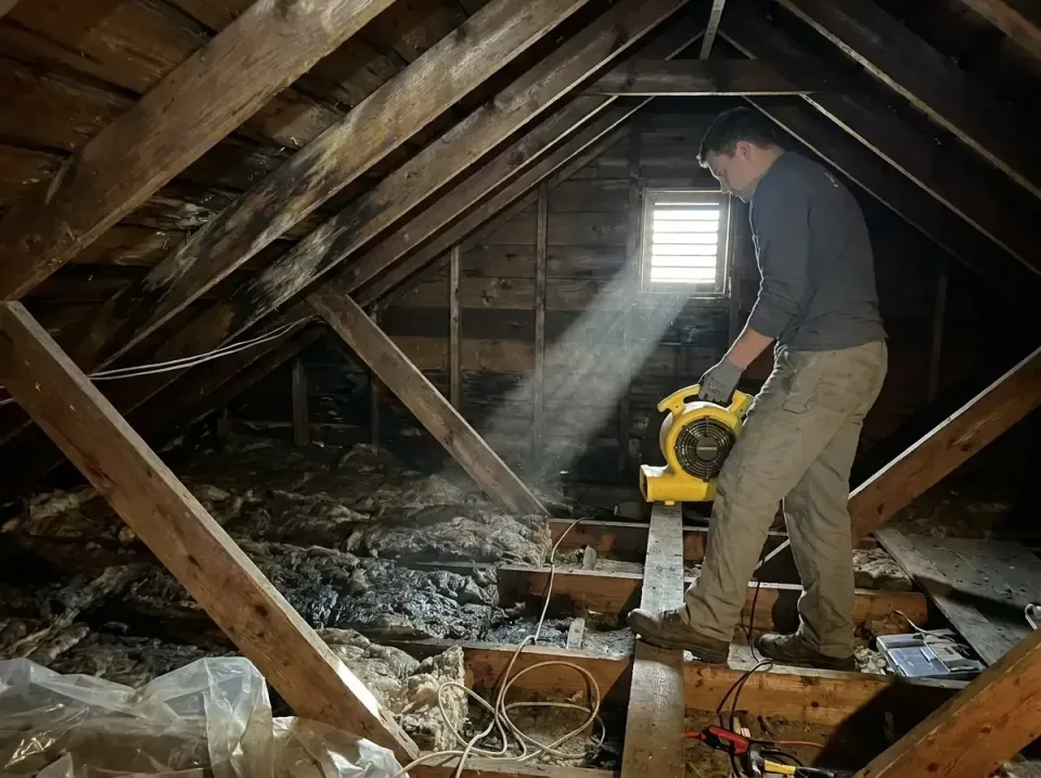 attic-water-damage-drying-proc-007 — frequently asked questions, Emergency Water Extraction & 24/7 Flood Response in Woodruf…